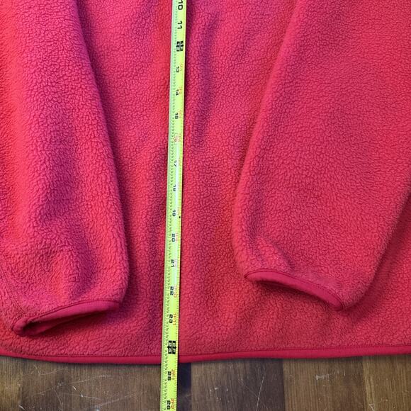 Vintage Patagonia Small retro pile full zip fleece jacket Red made in USA - Picture 8 of 8